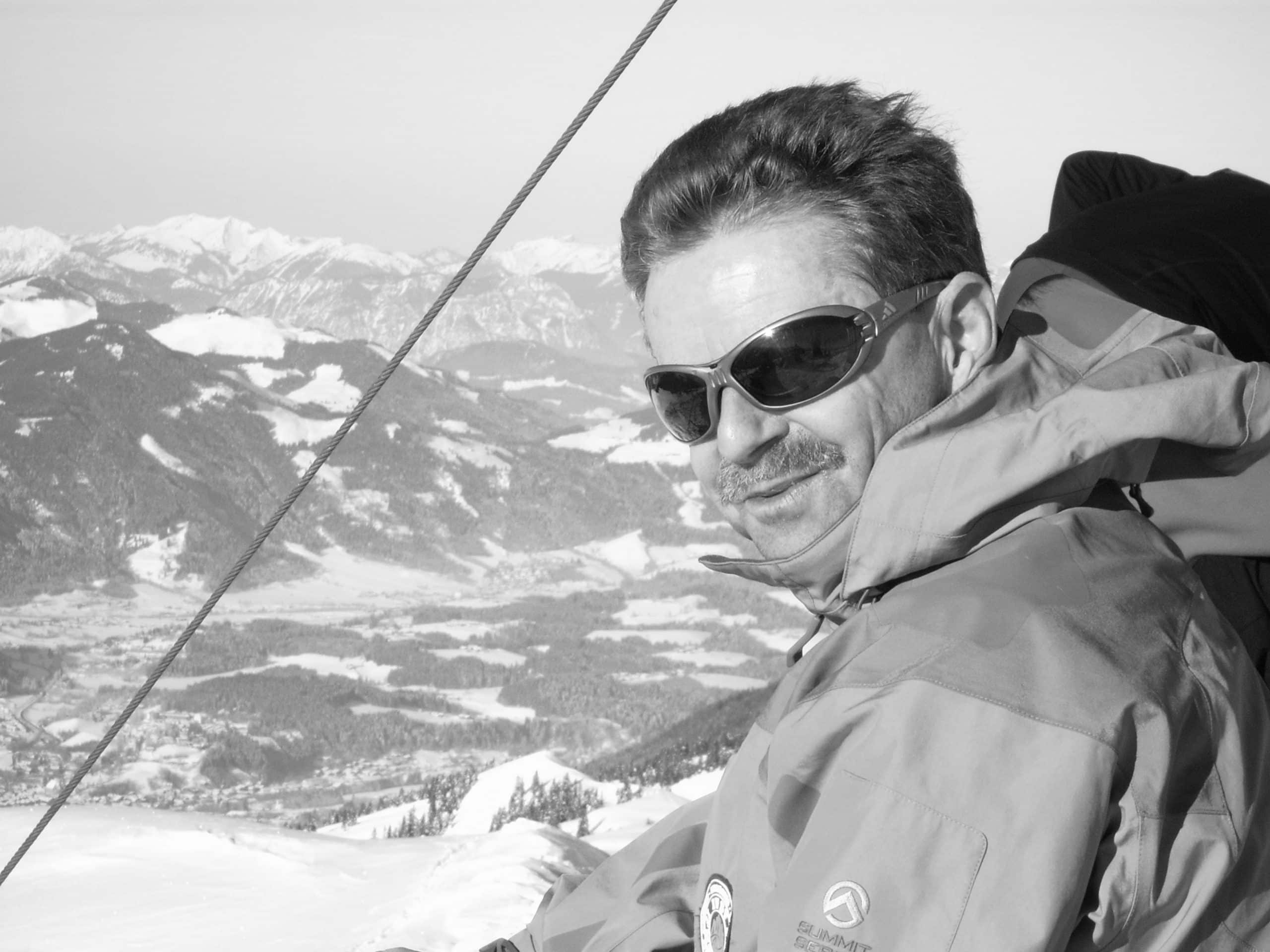 Hermann Opatz auf Skitour